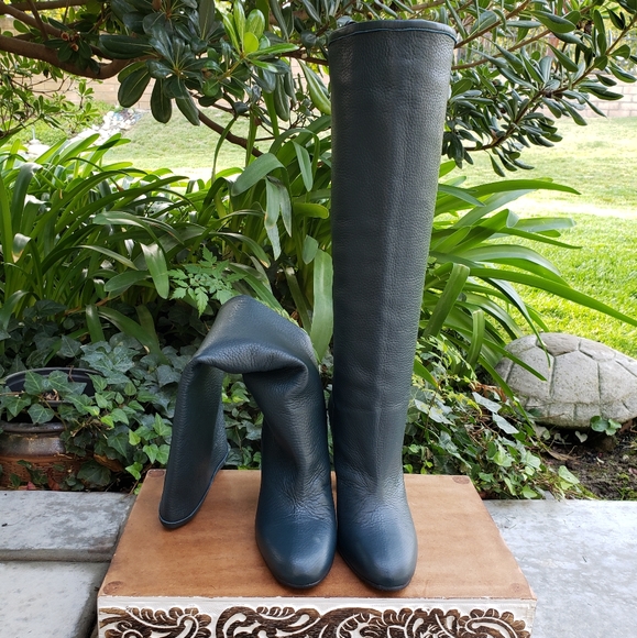 Gorgeous Slate Blue/Green Stuart Weitzman Boots - Picture 7 of 8